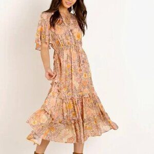 knee length dresses for ladies Phylia Boho Midi Dress